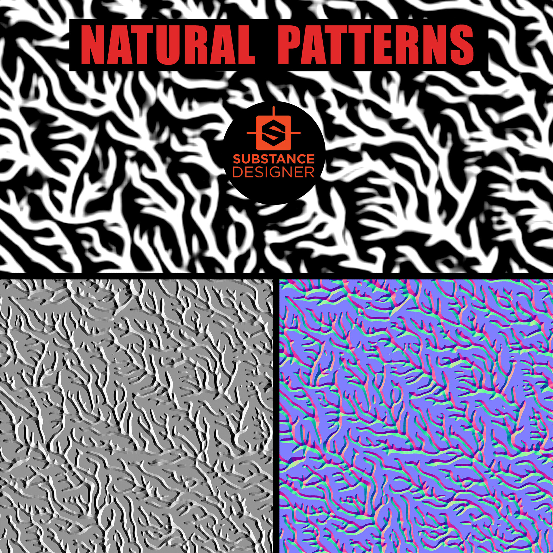 ArtStation - Natural patterns in Substance Designer