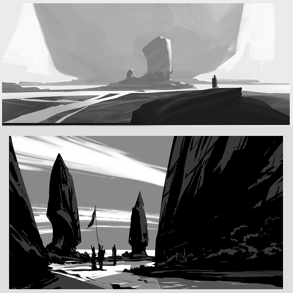 Artstation - Quick Study - Thumbnail Landscapes