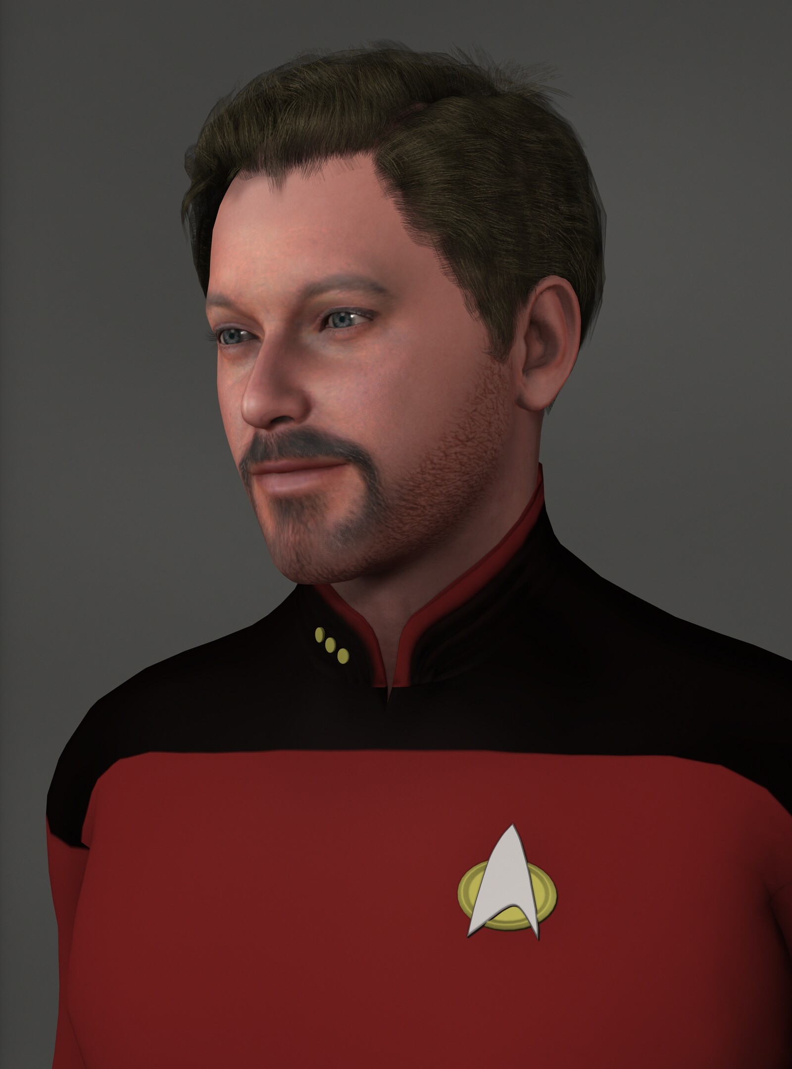 ArtStation - Commander Riker 3D model