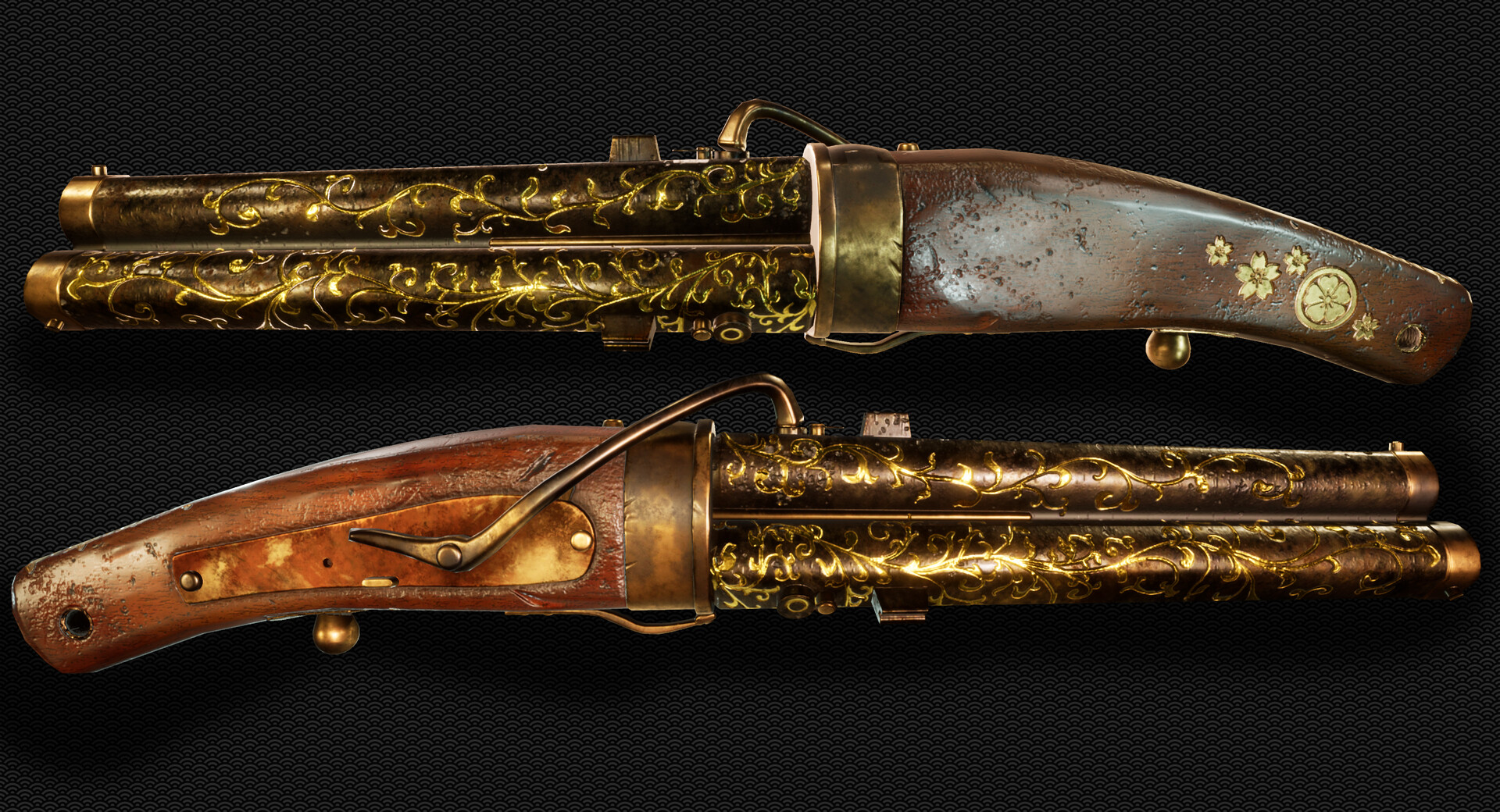 ArtStation - Tanegashima gun (Japanese Matchlock)