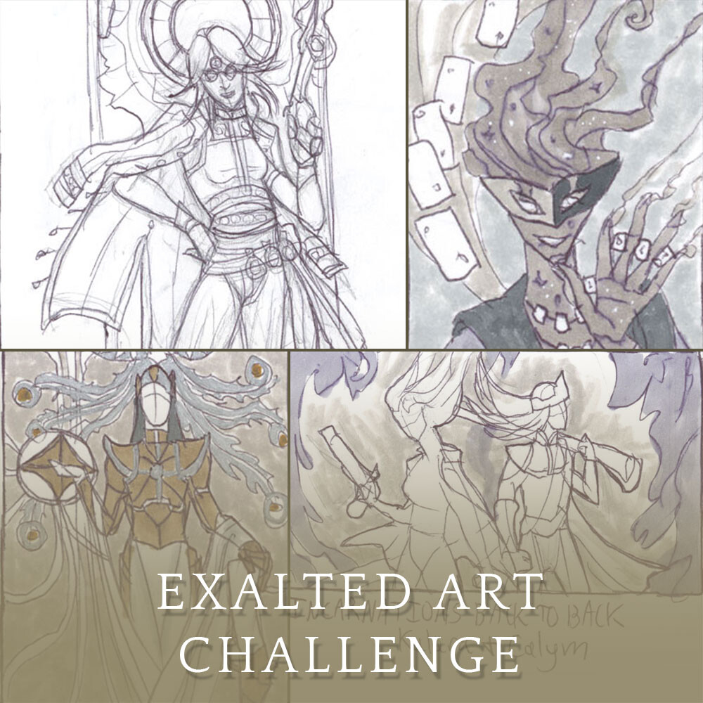 Exalted Art Challenge Collection 7 – Familiar, Mutation, etc.