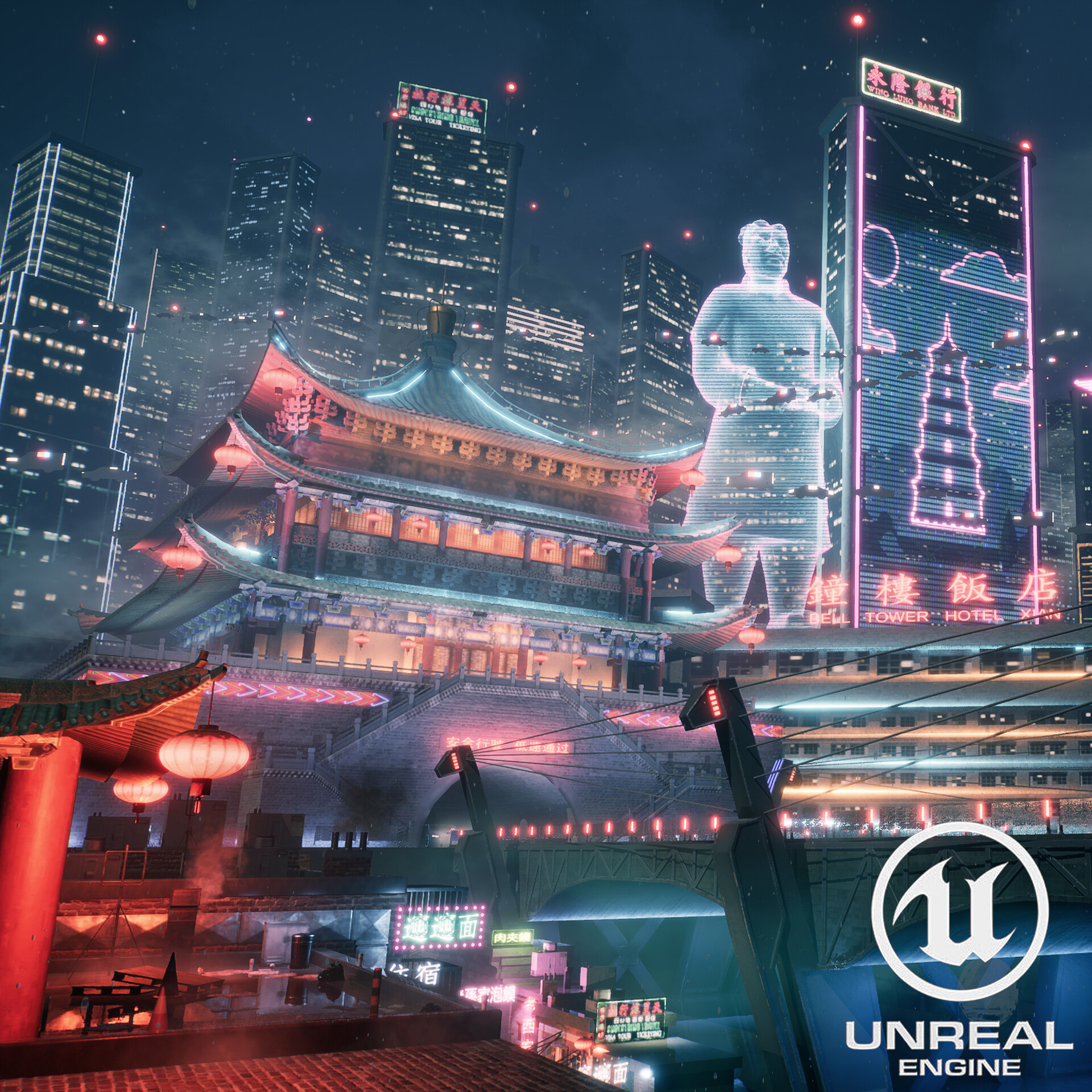 ArtStation - UE4 CyberPunk Xi'an