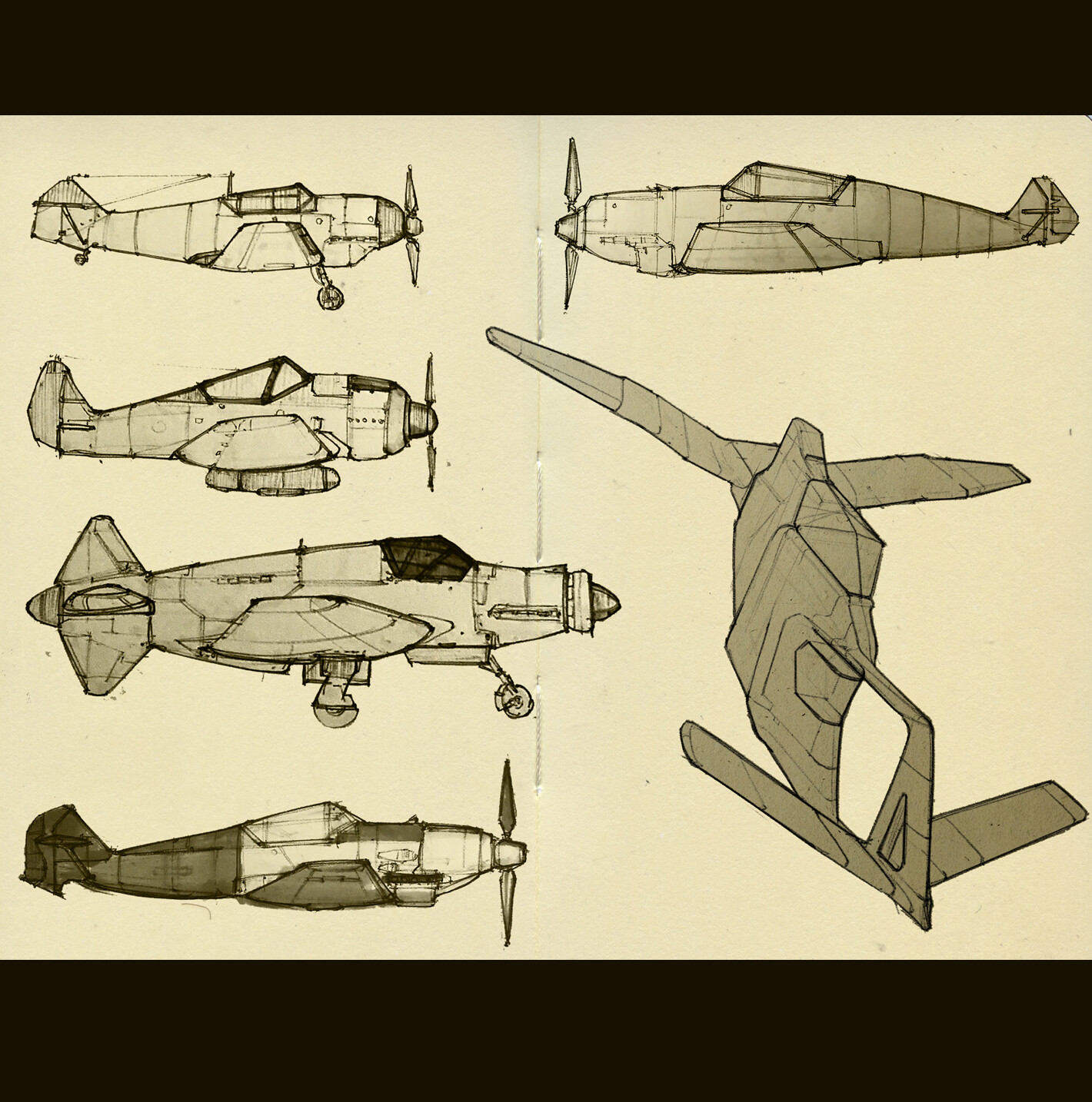 ArtStation - Airplane Doodles