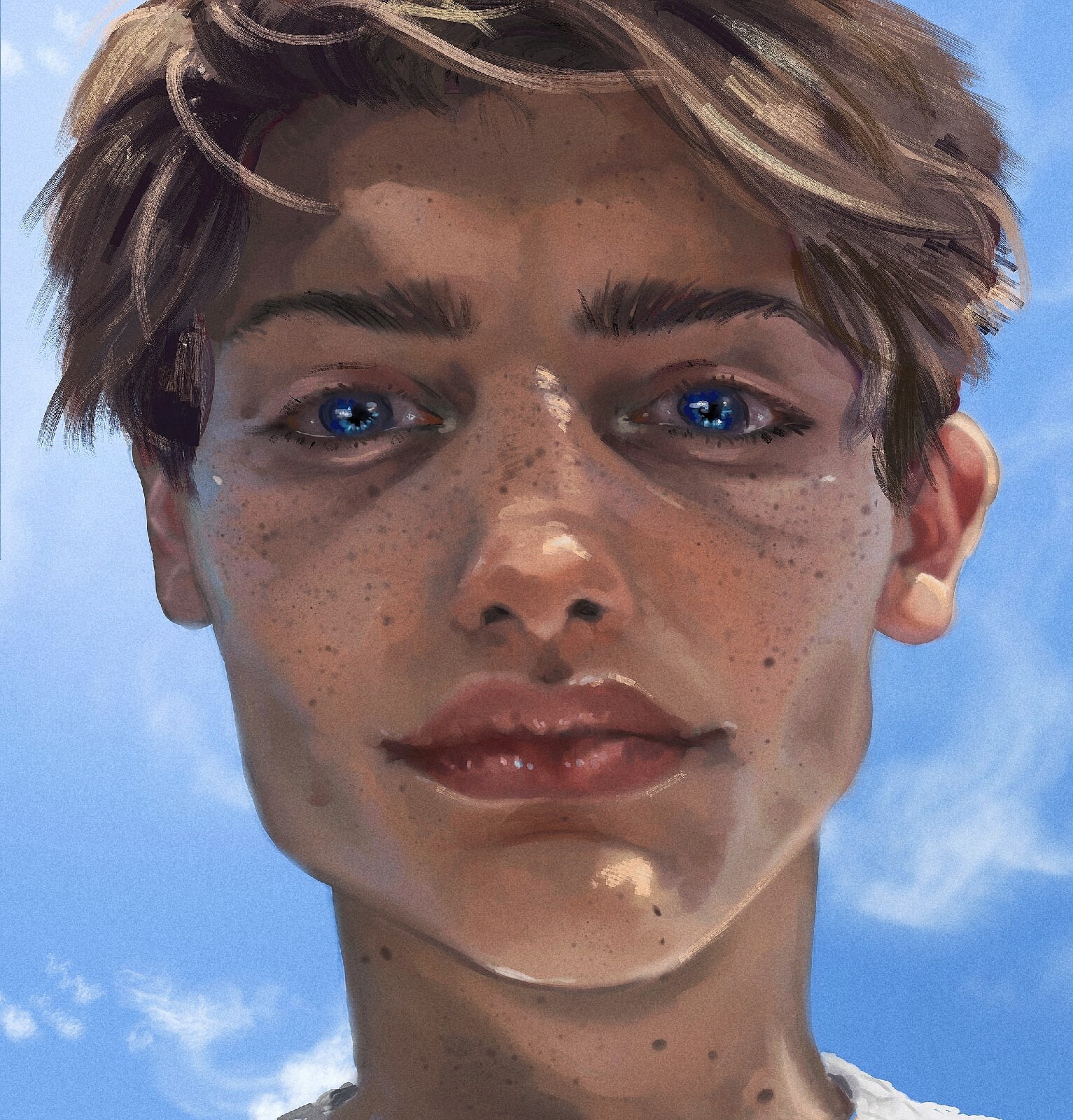 Artstation A Portrait Of A Young Boy Child Artworks