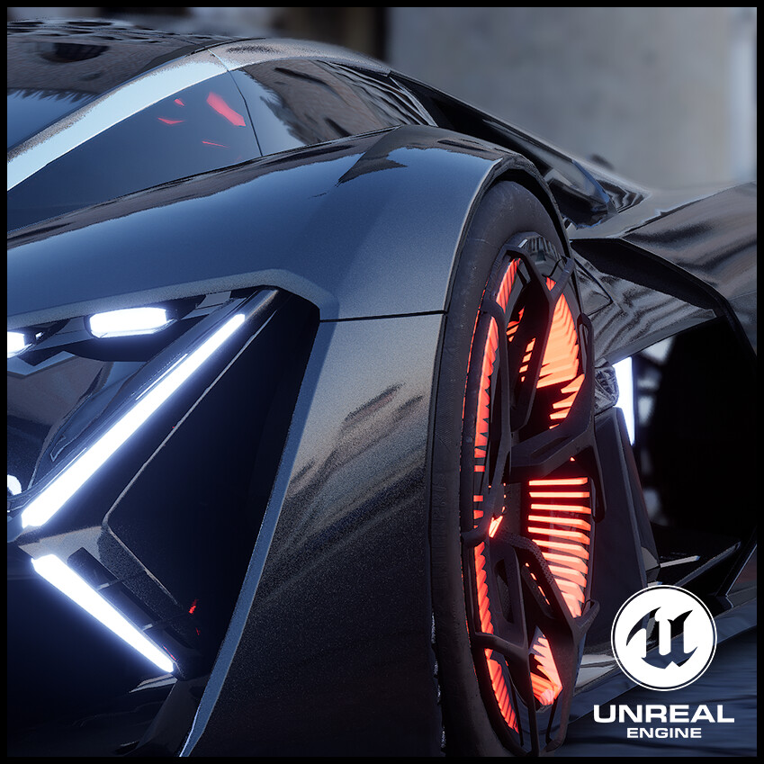 ArtStation - UE4 Ray Tracing, Lamborghini Terzo Millennio