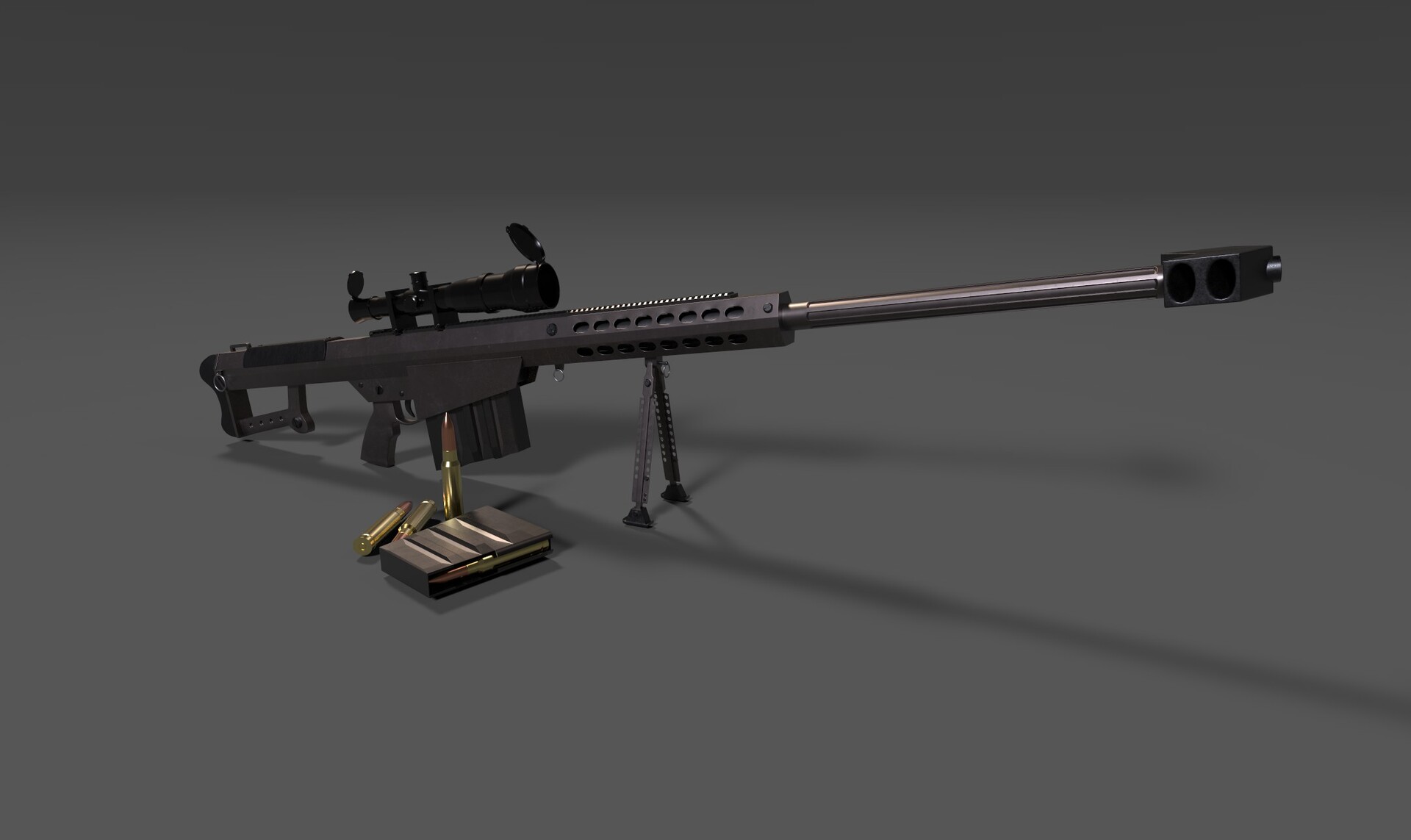 ArtStation - Barrett M82 Sniper Rifle