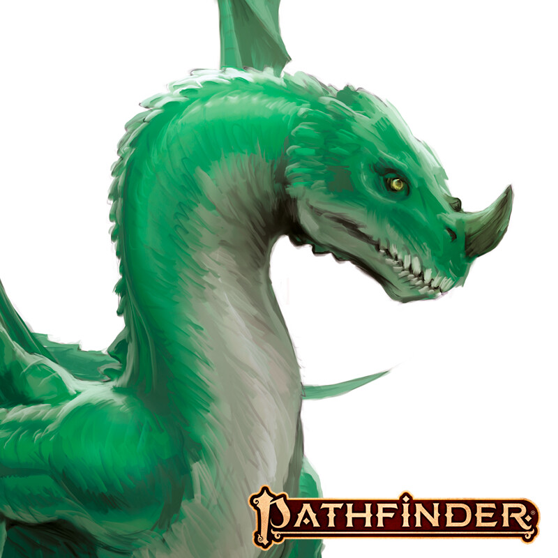 ArtStation - Pathfinder 2nd Edition Bestiary 3, Imperial Young Dragons