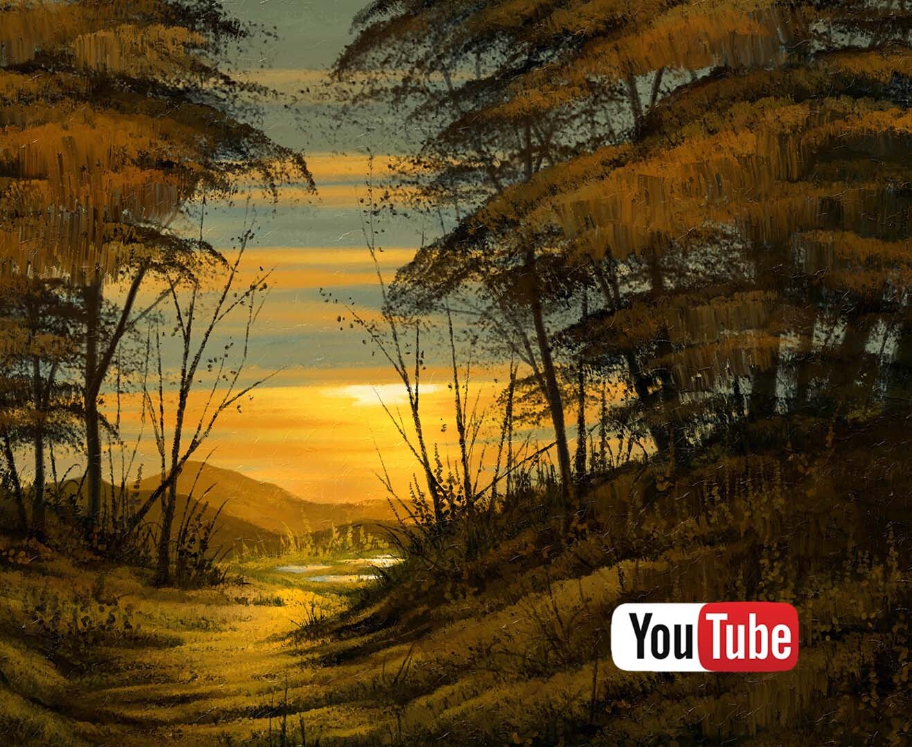 How to Paint digitally a traditional Landscape Painting - FREE! Tutorial (pt 1.)