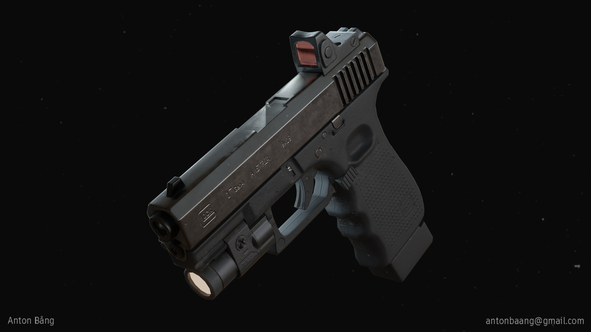 ArtStation - Glock - game ready, Anton Bång