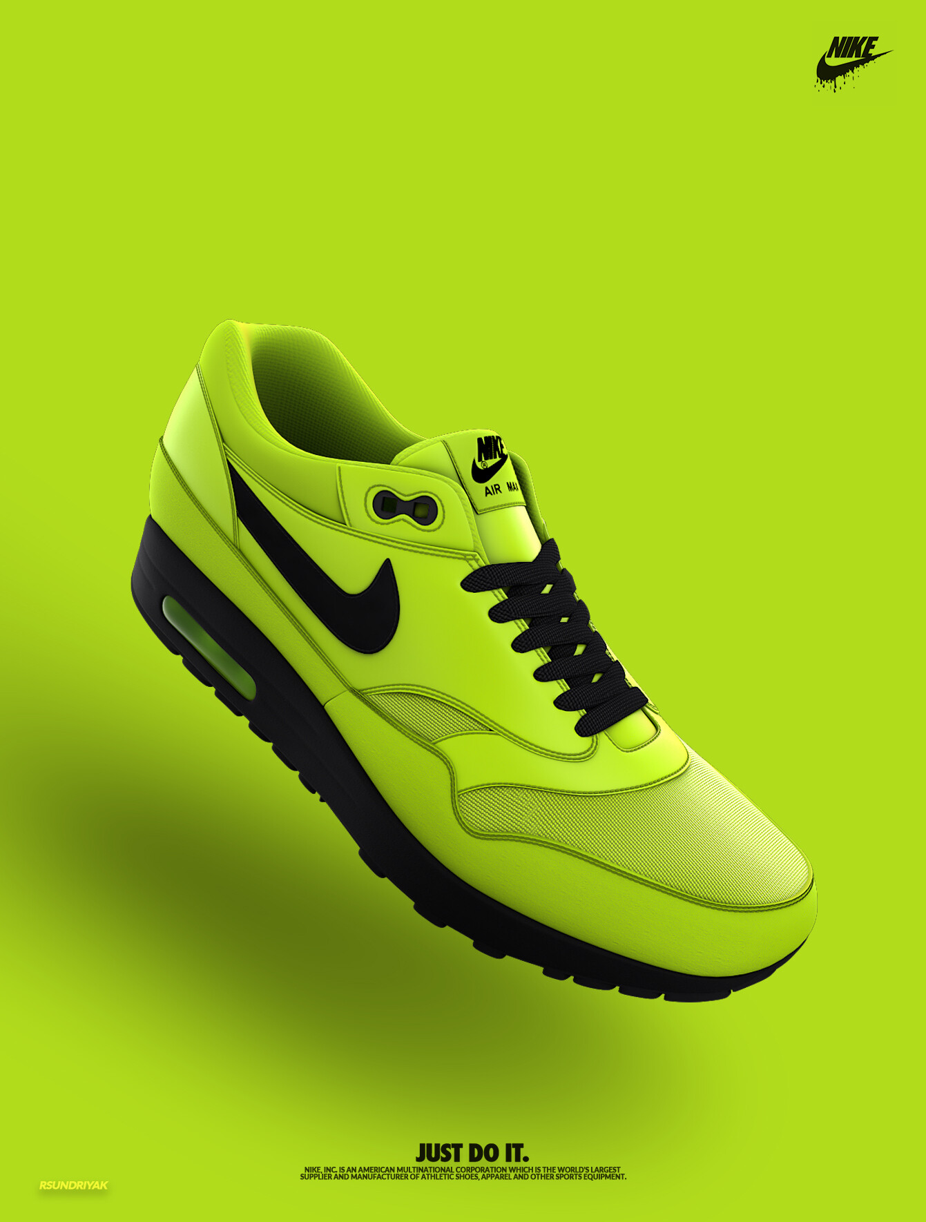 ArtStation - Nike Air Max(Lime)