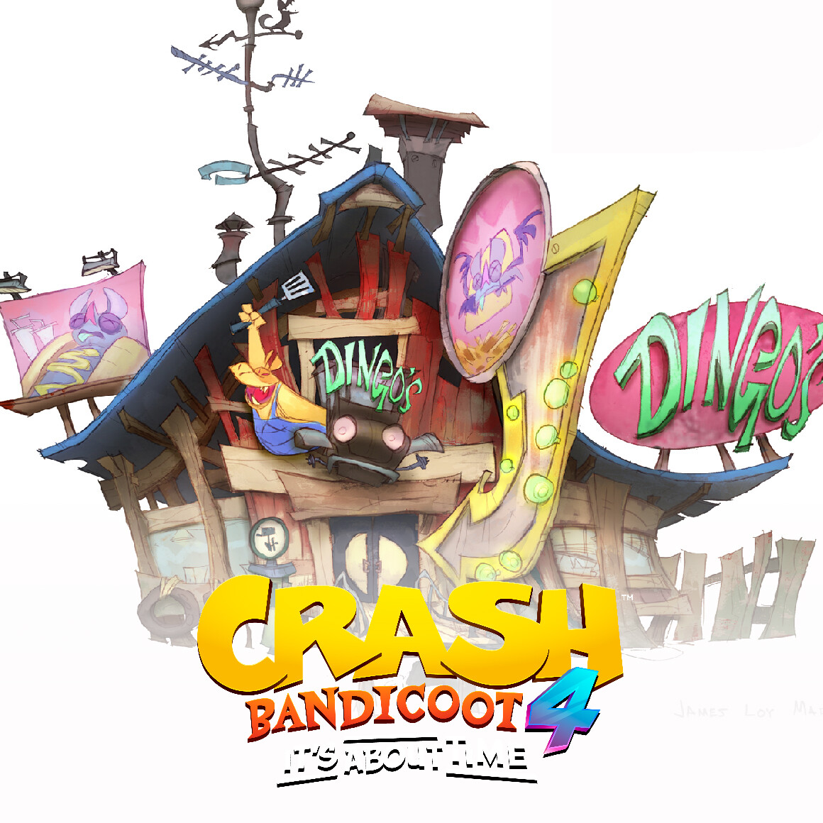 ArtStation - Crash 4 -Dingo’s Diner