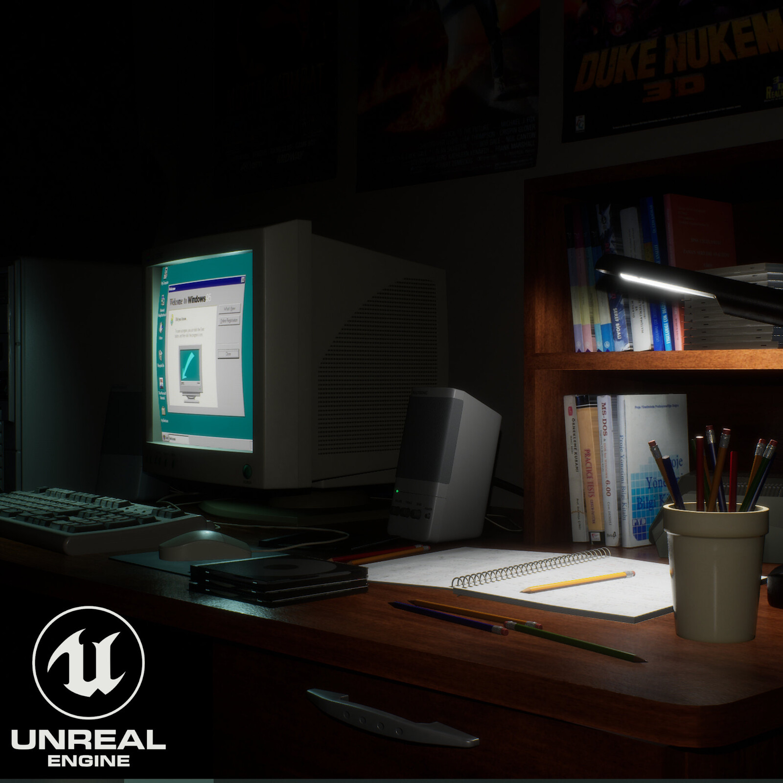 Scene from 90s - Unreal Engine Version