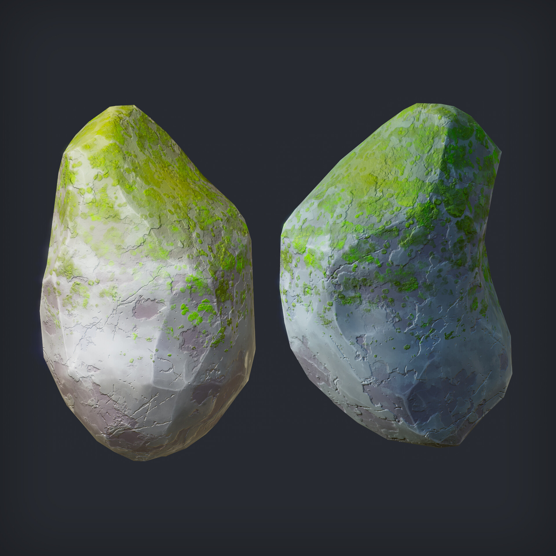 Substance blender. Stylized rock. blender create rocks. stylized stone. stylized rock texture.