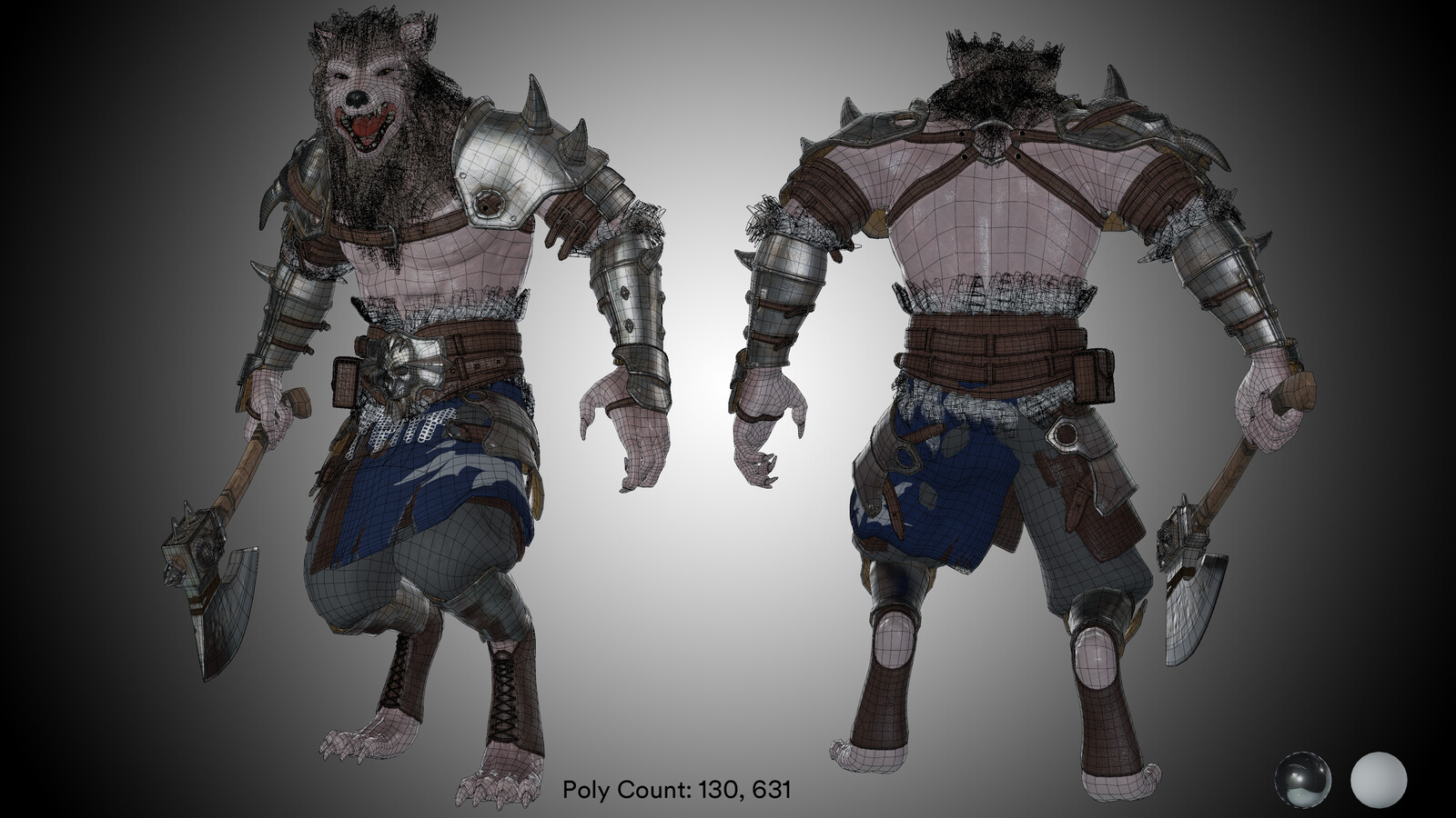 Werewolf: Rigging, Animation, Gameplay Test