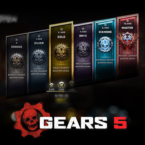 ArtStation - Gears 5 Rank Redo Screen Designs