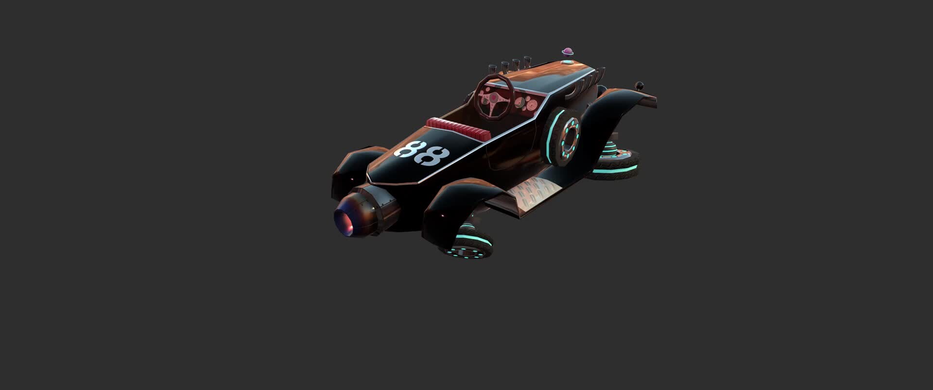 ArtStation - Futuristic Kart - Bentley 194 (8.3k tris)