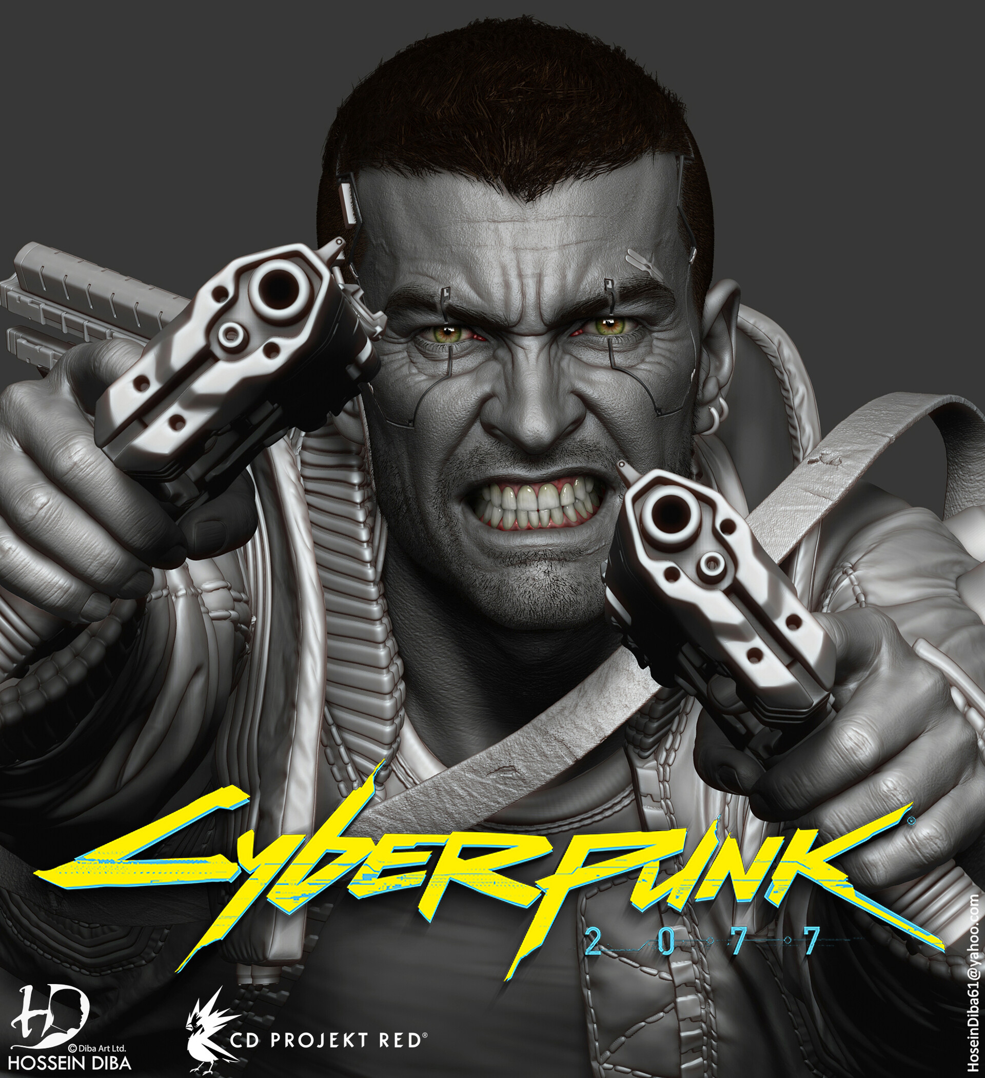 ArtStation - V, Male Protagonist of Cyberpunk 2077 Statue - CD PROJEKT RED