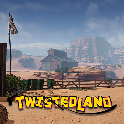 Twistedland VR - Wild West Map Lobby - Stylized Lighting