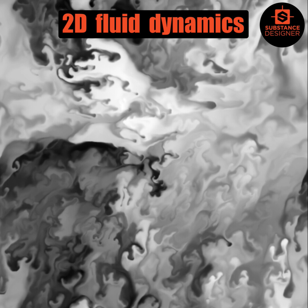 ArtStation - 2D fluid simulation in Substance Designer