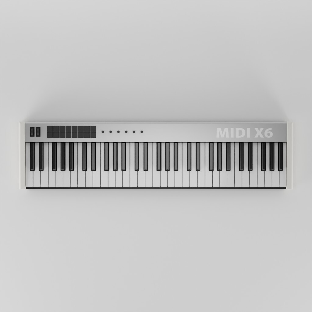 ArtStation - Midi Keyboard 3d Model