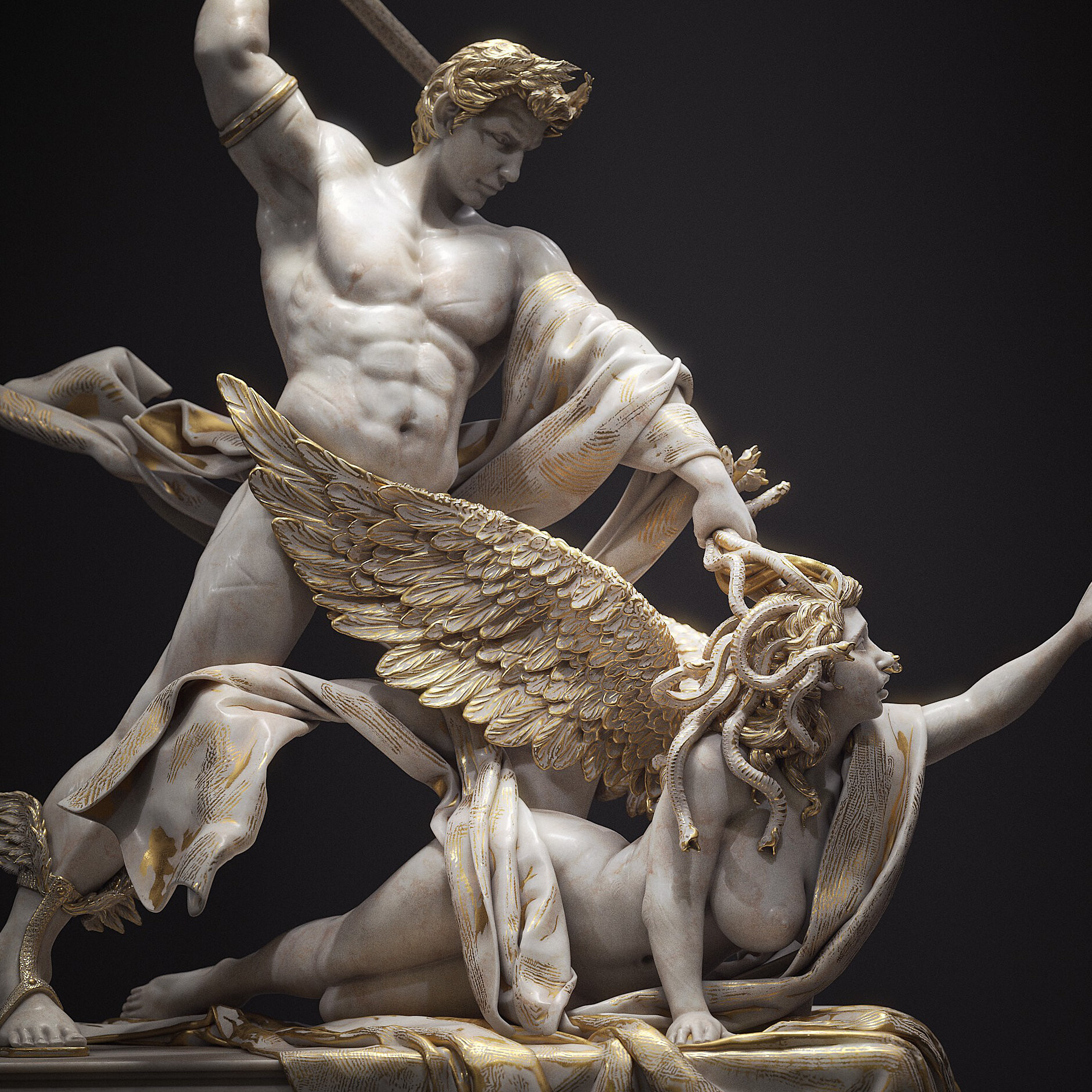 Perseus And Medusa Art