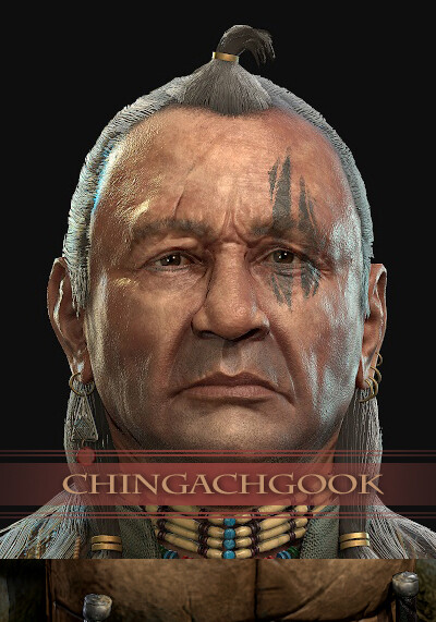 ArtStation - Last of the Mohicans - Older Chingachgook