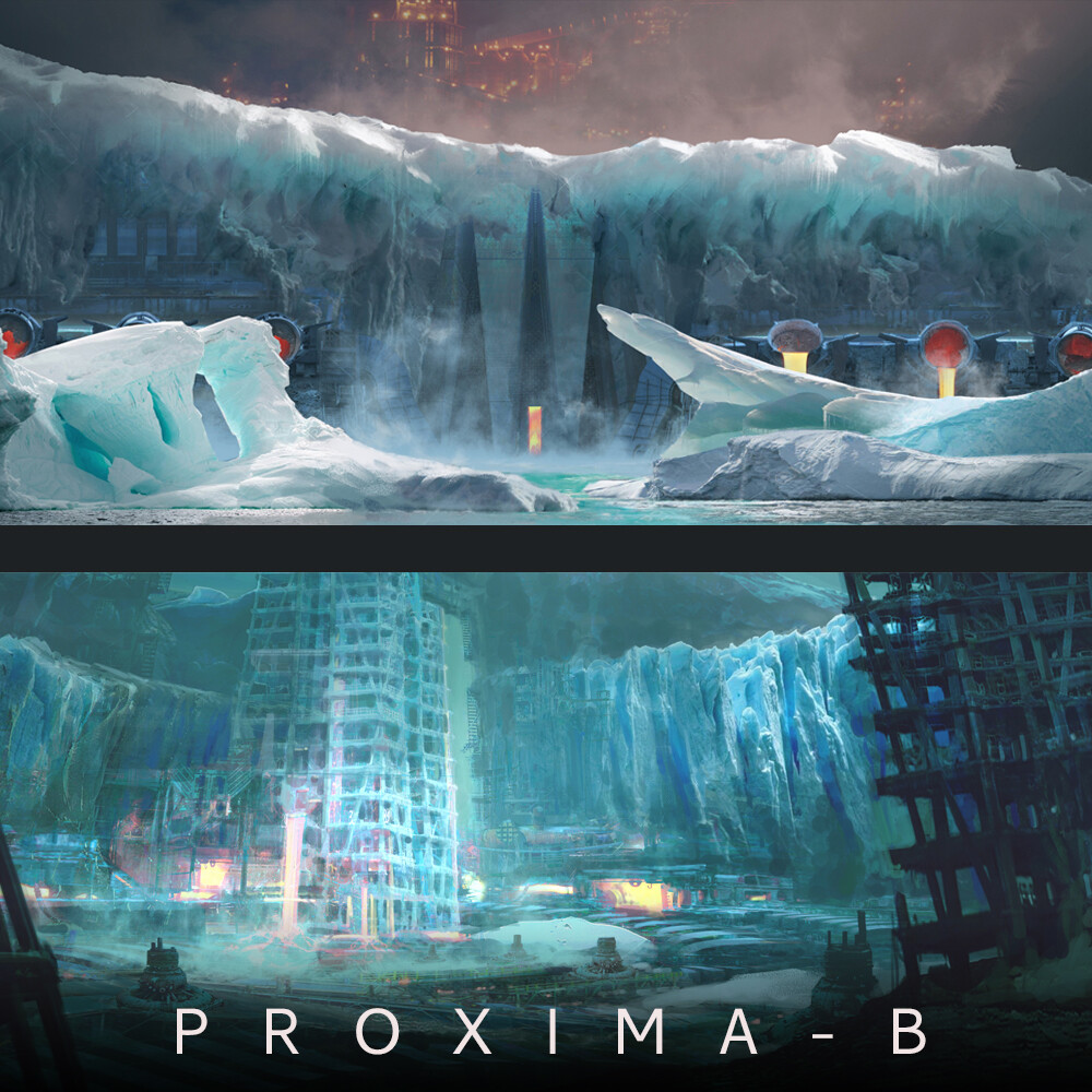 Proxima B-Color sketches for Frozen Area