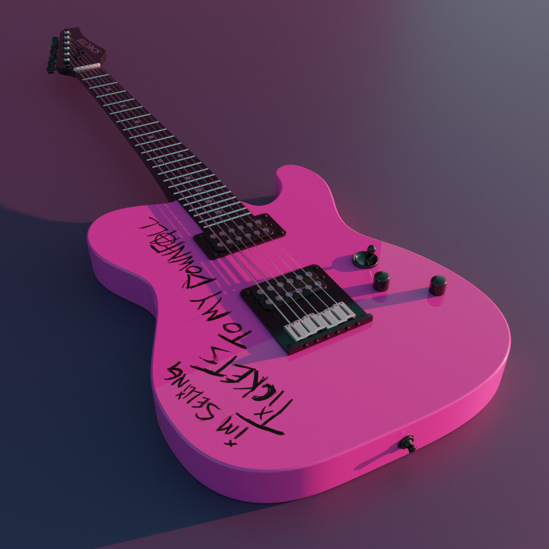 mgk electric guitar