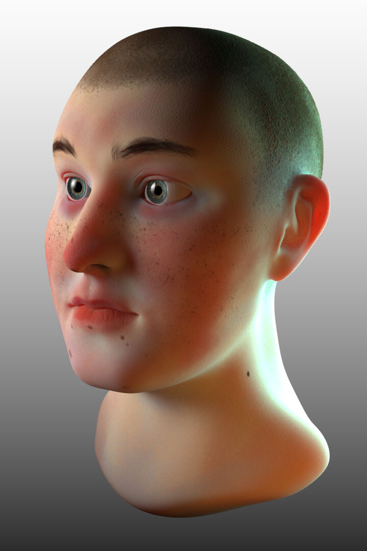 ArtStation - Head Retopology Finished