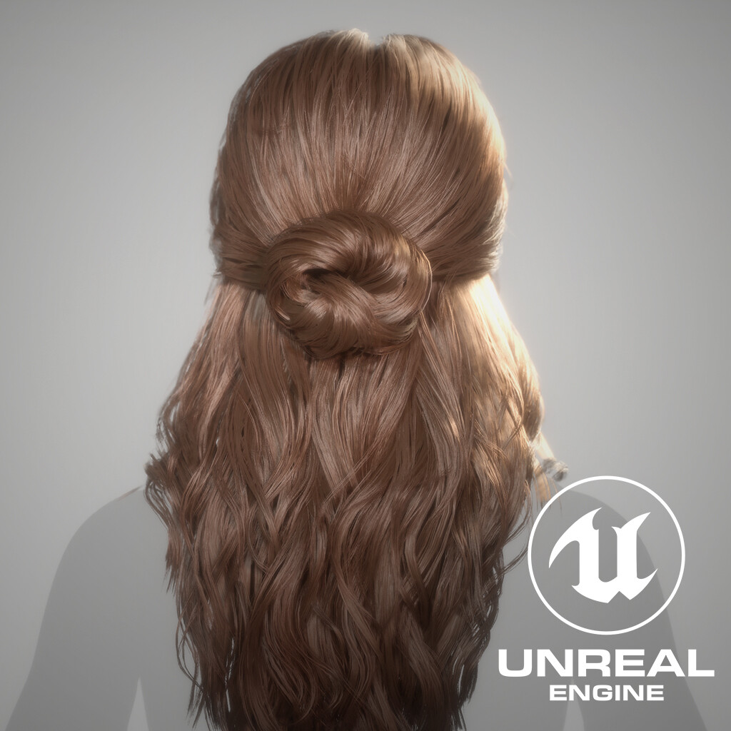 Real-Time Hair Styled in Blender