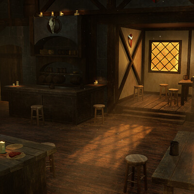 ArtStation - Wandering Elk Tavern