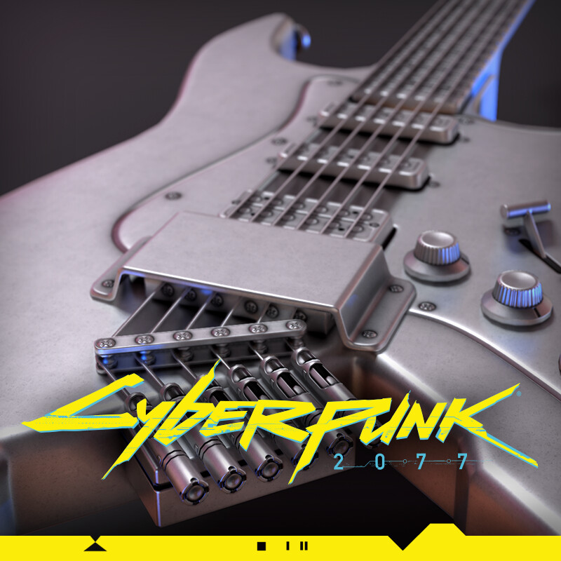 ArtStation Johnny Silverhand's Guitar