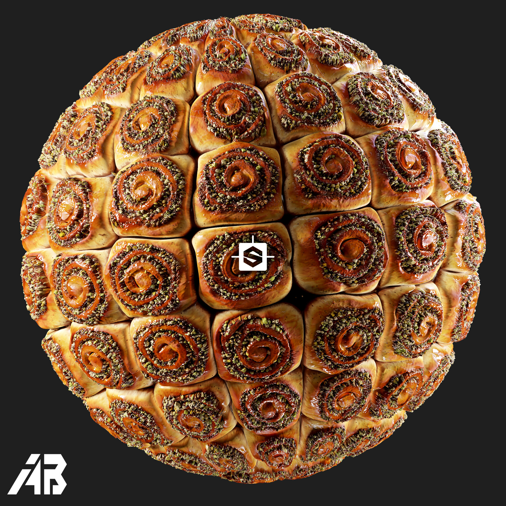 Artstation Cinnamon Rolls Material 100 Procedural 7480