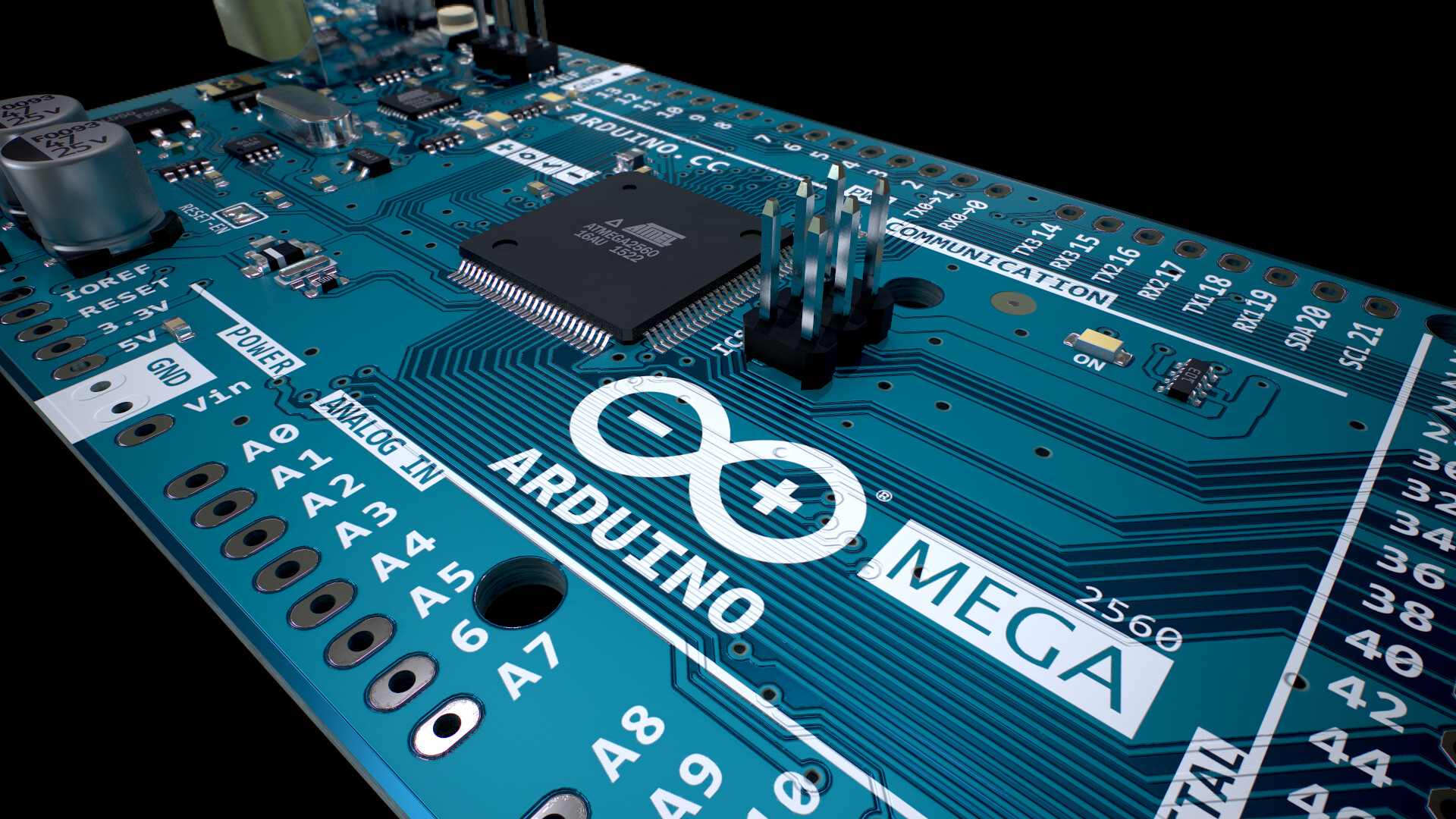 ArtStation - Arduino MEGA 2560 3D Model