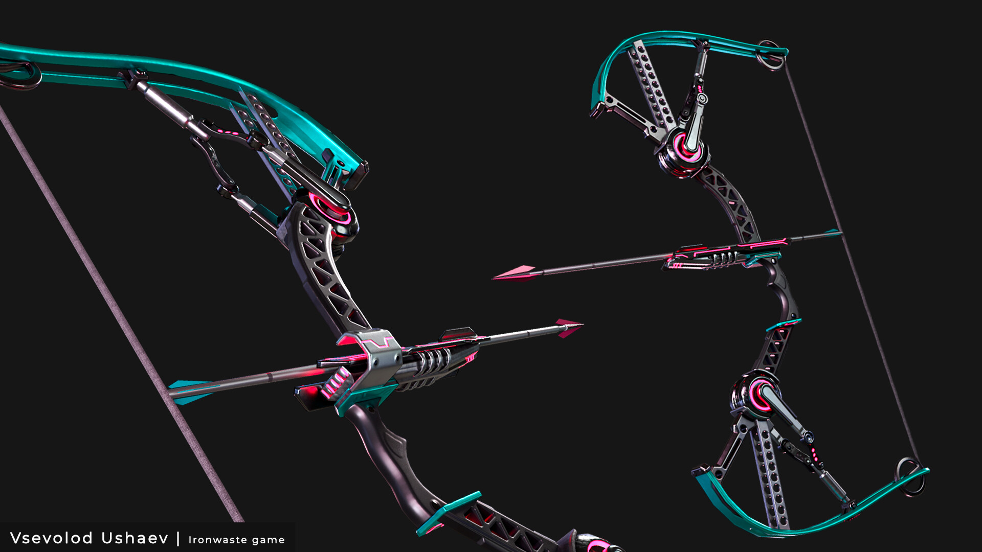 ArtStation - Sci-fi bow and guns