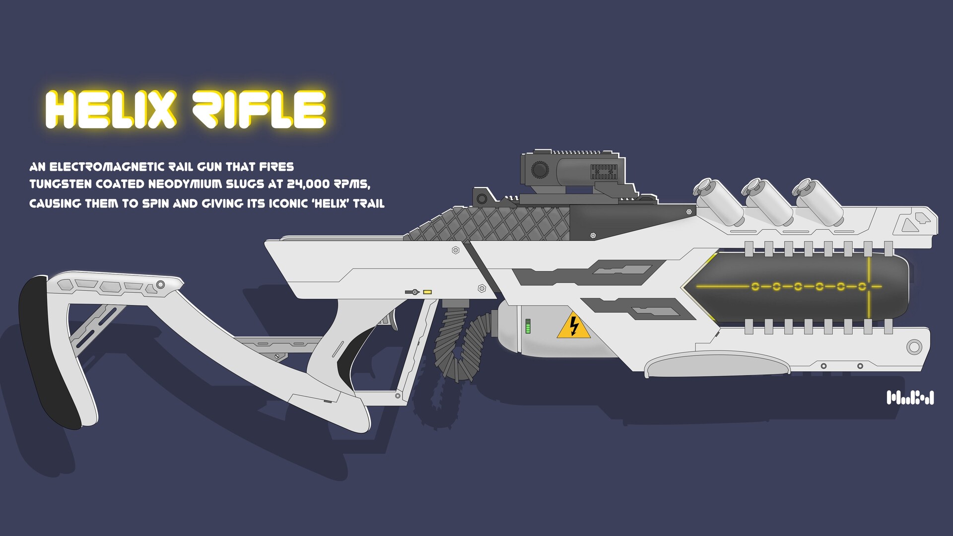 ArtStation - Helix Rifle | Electomagnetic rail gun