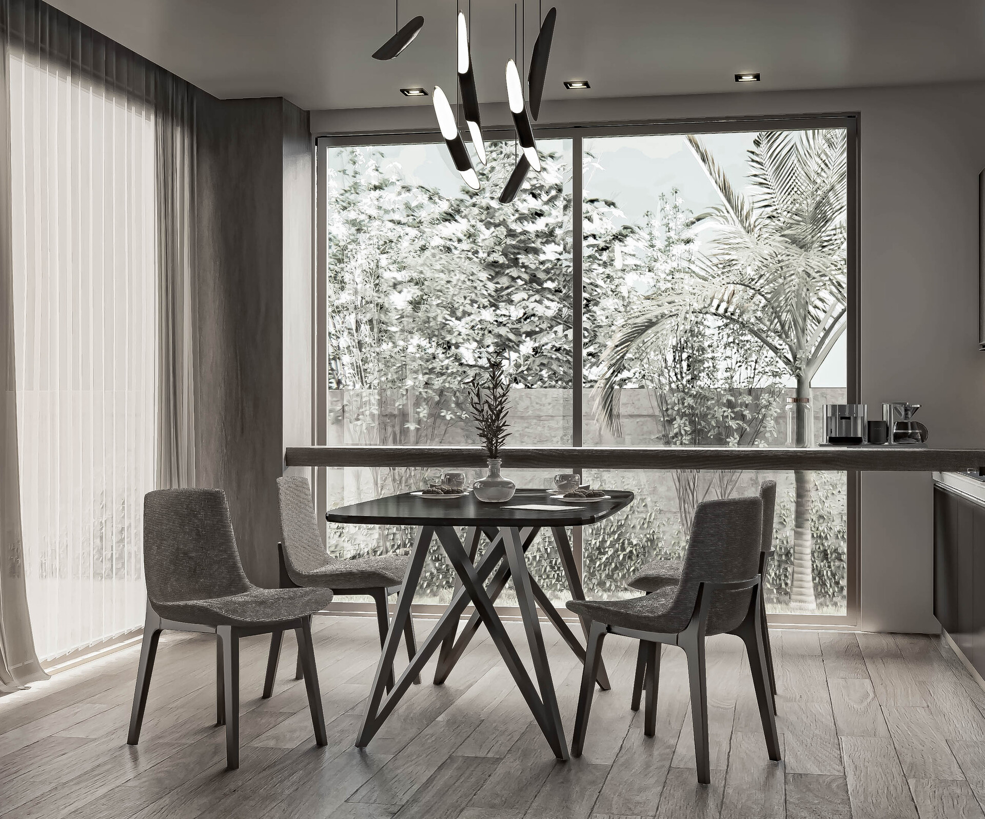 ArtStation - Modern minimalist Dining area