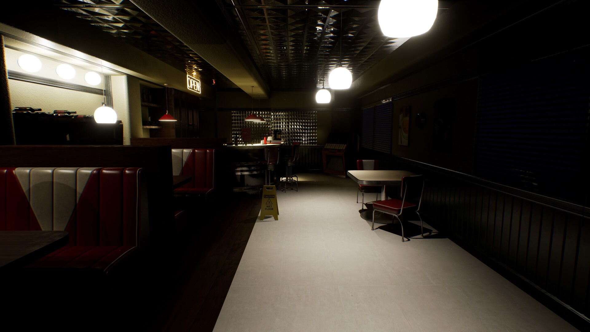 ArtStation - Small Restaurant • Raccoon City Downtown, one day before ...