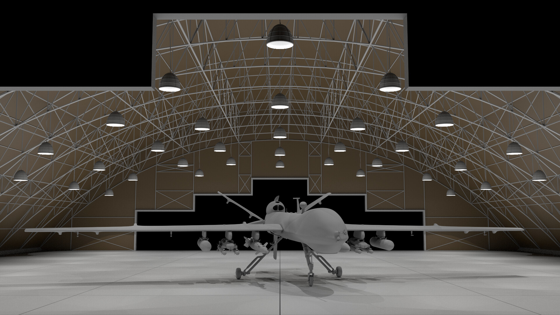Procedural Modelling: Hangar Building