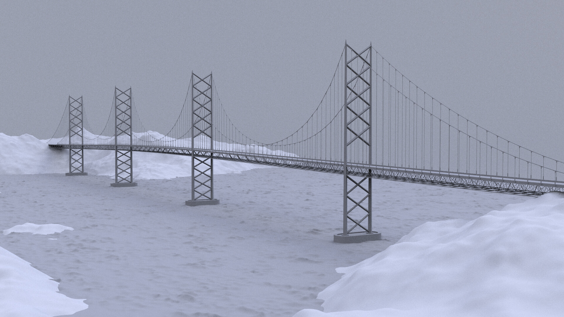 Procedural Modelling: Suspension Bridge