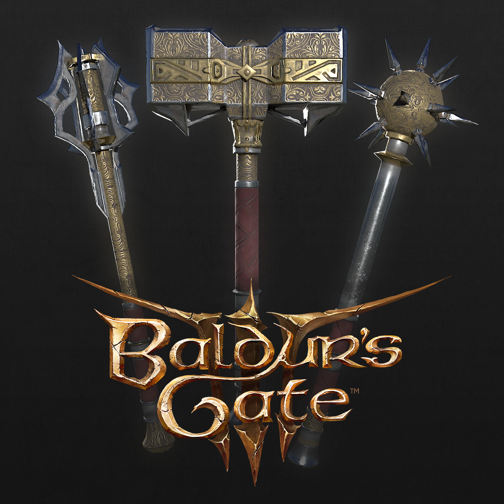 ArtStation Baldur's Gate 3 Weapons Part 1