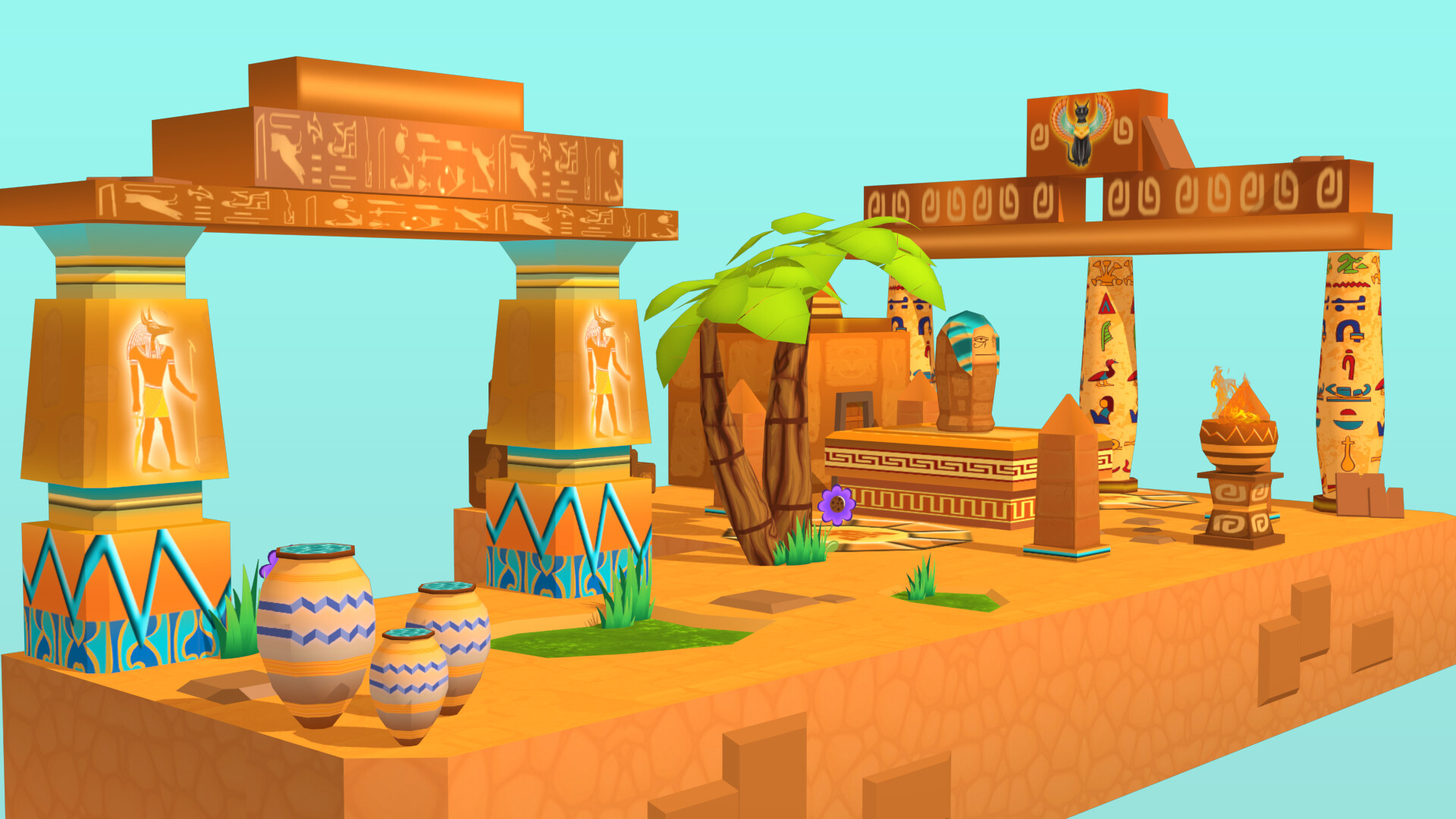 ArtStation Egypt Low Poly Game Environment