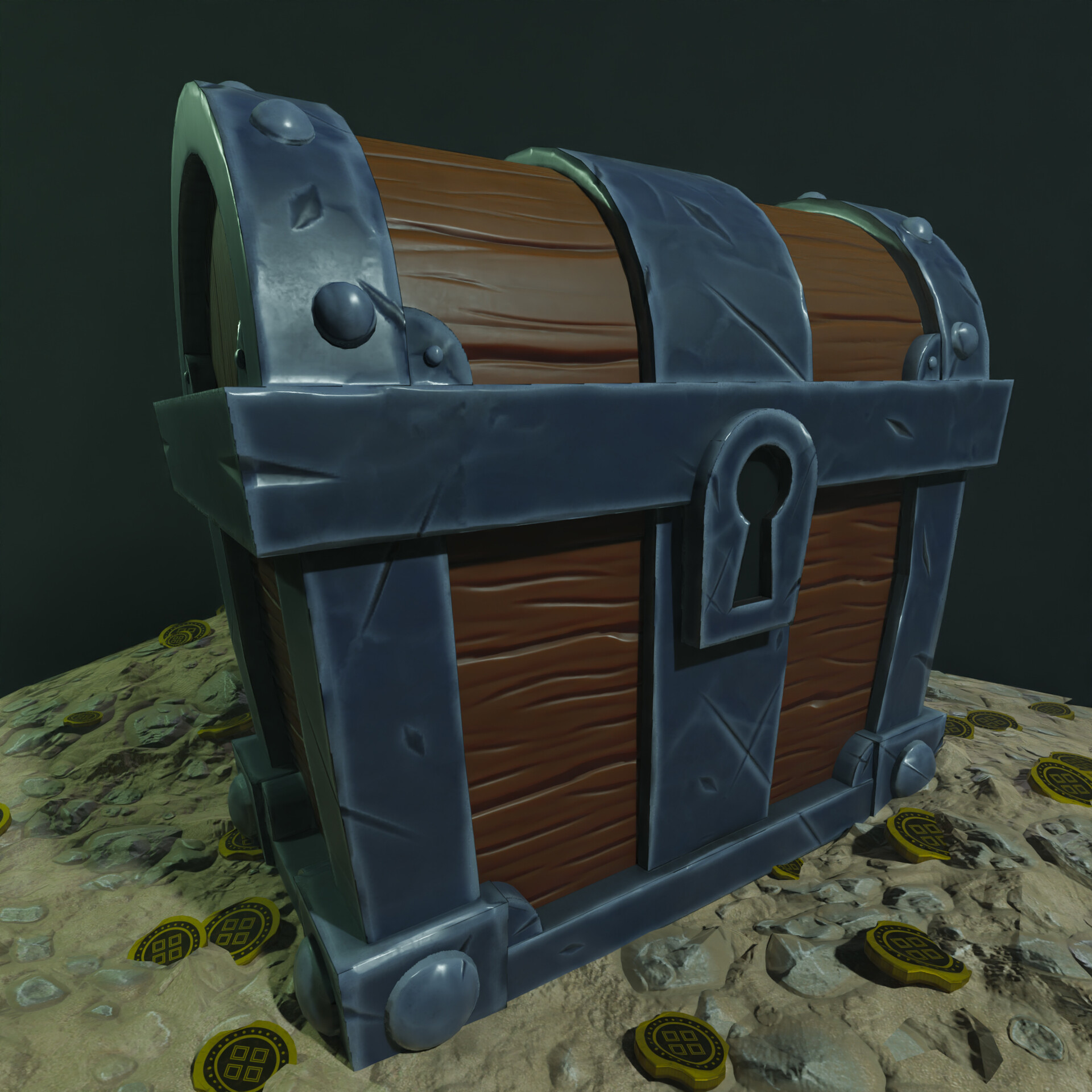 ArtStation - Stylized medieval chest