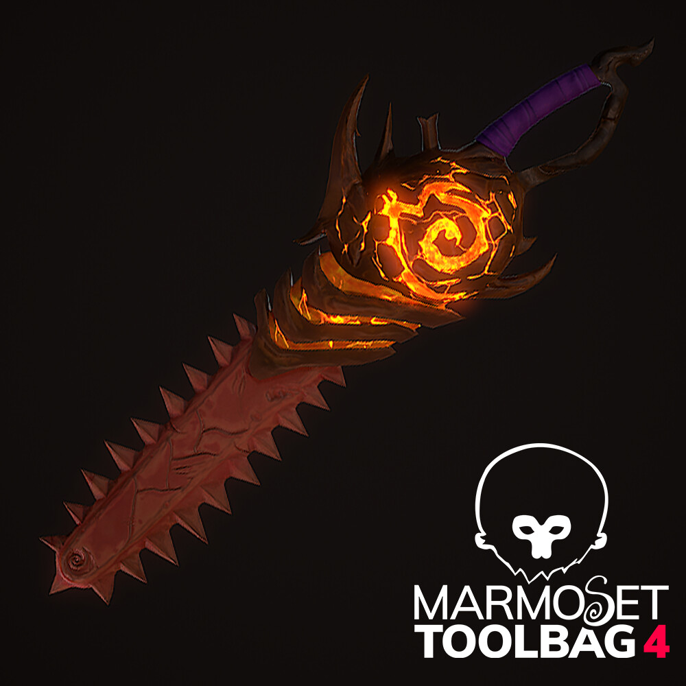 ArtStation - Stylized Lava Sword