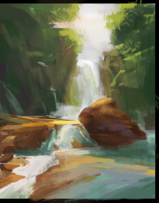 ArtStation - 90 min landscape painting