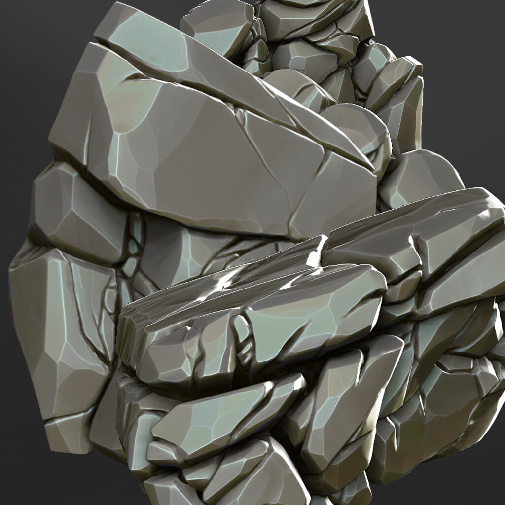 ArtStation - Rock Challenge Studies - January 2021