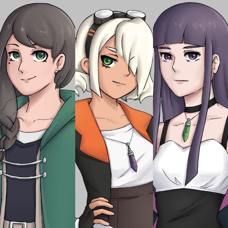 ArtStation "Crystalline Hearts" Character Sheets 2