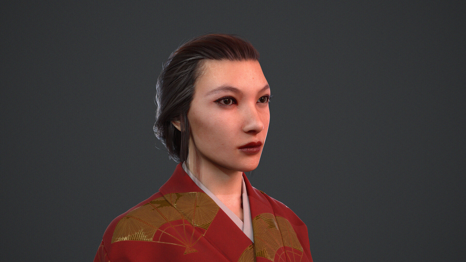 ArtStation - Lady Eboshi Bust