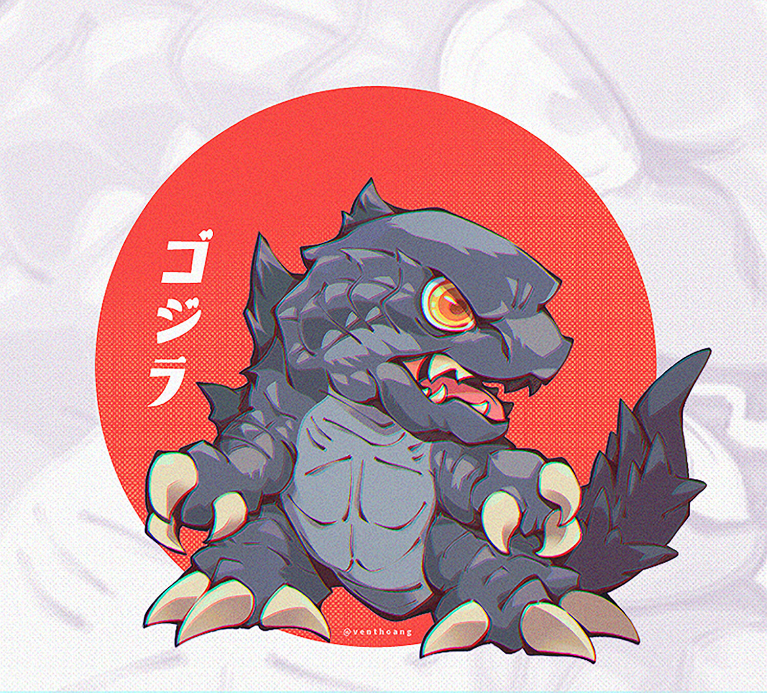 Vent Hoang - [FanArt-Redraw] SD Godzilla ゴジラ