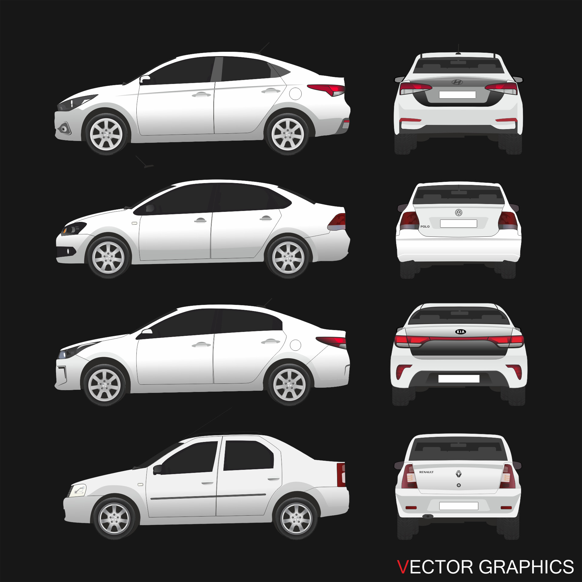 ArtStation - Cars in vector graphics